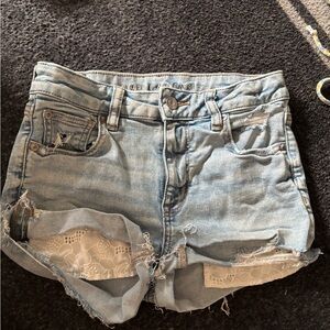 American Eagle Outfitters Light Blue Denim Shorts